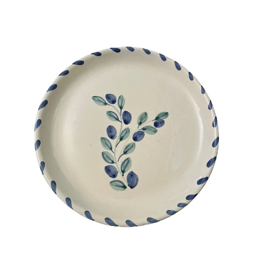 Pottery Barn Grape Vine Salad Plates Set Of 2 Made In Italy 8
